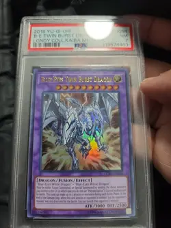 2018 YU-GI-OH! LEGEND COLL KAIBA MEGA PACK BLUE-EYES TWIN BURST DRAGON PSA 7 - Image 4