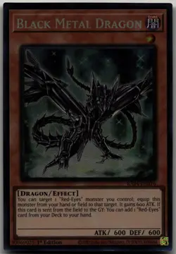 Black Metal Dragon (PCR) Prismatic Collector's Rare Quarter Century Stampede RA0 - Image 1