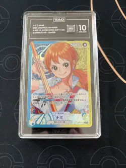 One Piece A Fist of Divine Speed - Nami Leader Alt Art OP11-041 - TAG 10 Eng - Image 1