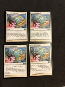 x4 Brave the Elements 4x [Magic 2014] Magic MTG Cards NM/LP - Image 1