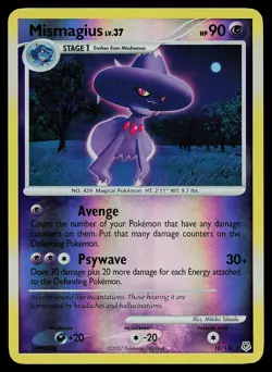 Pokemon Card - Mismagius Diamond and Pearl 10/130 Reverse Holo - Image 1