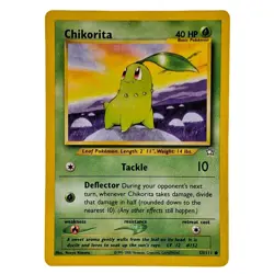 Chikorita 53/111 Neo Genesis Unlimited WOTC Vintage Pokemon Card - Image 1