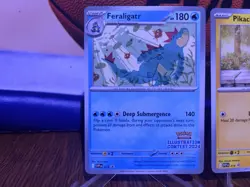 Pokemon illustration contest 3 Card Set Feraligatr Pikachu Toxtricity EX - Image 2