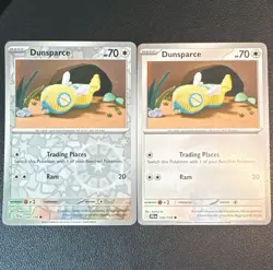Pokemon TCG Scarlet & Violet 151 2 Card Lot Holo/Regular Dunsparce 120/159 - Image 1