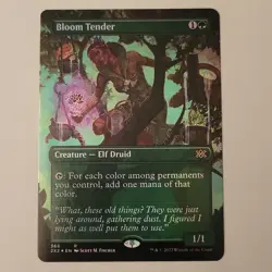 MTG Bloom Tender Rare Green Borderless Foil EN 366 - Image 1