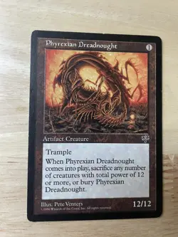 MTG Phyrexian Dreadnought x1 LP Mirage - Image 1
