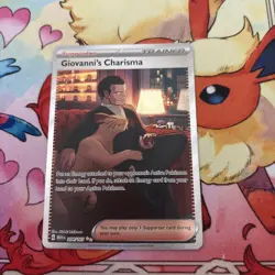 Giovanni’s Charisma 151 Special Illustration Rare Trainer Card 204/165 - Image 1