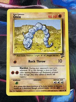 ONIX - 84/130 - BASE SET 2 2000 WOTC POKEMON UNLIMITED - LP - Image 1