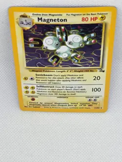 Pokemon Magneton 11/62 Fossil Set Holo Rare 80 HP English 1999 Unlimited HP - Image 3