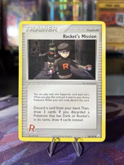 Rocket's Mission 88/109 2004 EX Team Rocket Pokemon Card Trainer - LP - Image 1