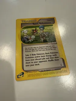 Pokemon TCG Town Volunteers #136/147 Aquapolis Non-Holo - Image 1
