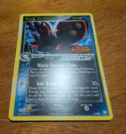 MP Pokemon Dark Octillery 8/109 Team Rocket Returns Holo Rare English 2004 70 HP - Image 1