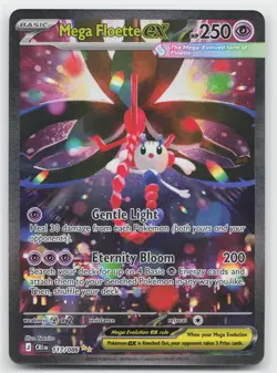 Mega Floette ex 117/086 Special Illustration Rare ME04: Chaos Rising Pokemon NM - Image 1