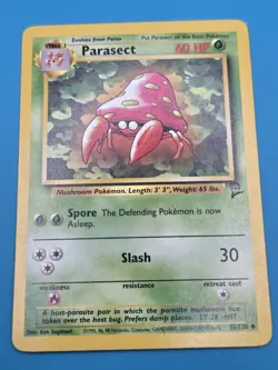 Pokemon Parasect 55/130 Base Set 2 Regular LP - Image 1