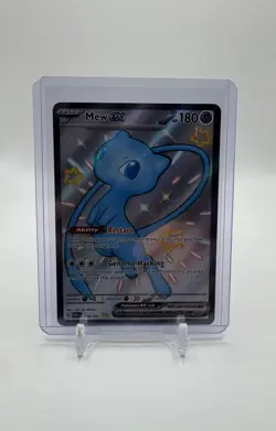 Mew ex 216/091 Special Illustration Rare SIR Pokemon TCG SV: Paldean Fates NM - Image 1