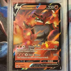 2020 Pokemon Sword & Shield Champion's Path Incineroar V 008/073 PSA 10 - Image 3