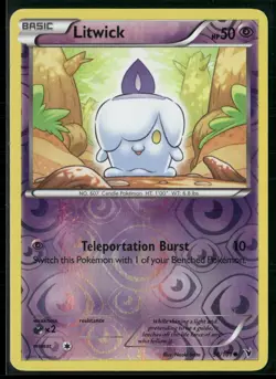 Pokemon - Litwick 58/101 Reverse Holo Noble Victories MP - Image 1