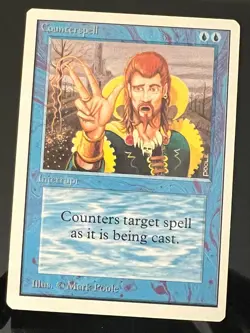 Magic the Gathering MTG Unlimited Counterspell NM (Beta Bob) - Image 1