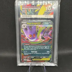 Pokemon TCG Mega Gengar Ex Phantasmal Flames 056/094 ACE 10 - Image 1