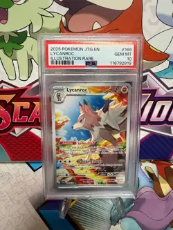 PSA 10 Lycanroc 166/159 Illustration Rare - Journey Together - Pokemon TCG - Image 1