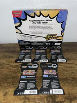 Pokemon Ascended Heroes Feraligatr Ex Factory Sealed With Chaos Sleeved Packs - Image 3