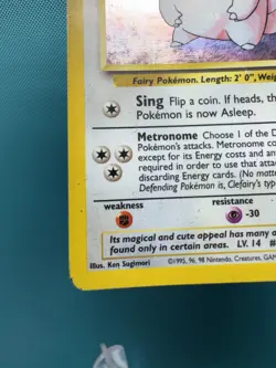 Clefairy 5/102 Base Set Holo Pokemon WotC - Image 4