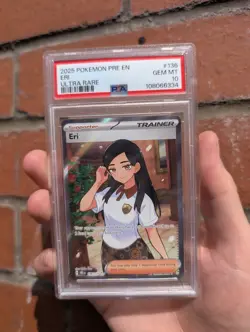 2025 POKEMON PRE EN-PRISMATIC EVOLUTIONS ULTRA RARE #136 ERI PSA 10 - Image 1