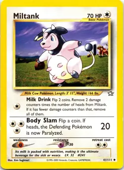 Miltank 41/111 Uncommon Neo Genesis Pokemon WOTC Unlimited Lightly Played - Image 1
