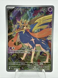 Pokemon TCG Zacian 100/094 IR Illustration Rare Holo Phantasmal Flames -NM - Image 1