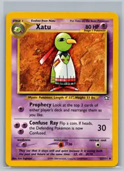 Xatu 52/111 Uncommon Neo Genesis Pokemon Unlimited Lightly Played - Image 1