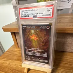 PSA 9 Chi-Yu ex 259/193 Sv02 Paldea Evolved EN SIR Holo 2023 - Image 2