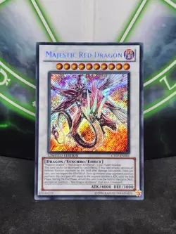 Yugioh Majestic Red Dragon CT07-EN001 Secret Rare LP Euro - Image 1