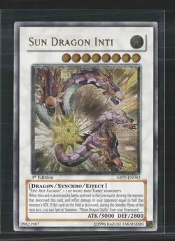 Yu-Gi-Oh! Absolute Powerforce Sun Dragon Inti 1st Edition UTR #ABPF-EN042 - Image 1