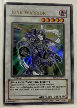 Yu-Gi-Oh! TCG Junk Warrior Yu-Gi-Oh! 5D's 5DS1-EN041 1st Edition Ultra Rare - Image 1