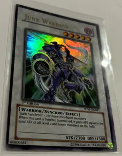 Yu-Gi-Oh! TCG Junk Warrior Yu-Gi-Oh! 5D's 5DS1-EN041 1st Edition Ultra Rare - Image 3