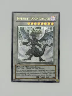 Yugioh Infernity Doom Dragon The Shining Darkness TSHD-EN042 1st Ed Ultimate - Image 1