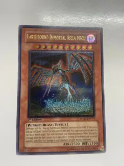 Yugioh Earthbound Immortal Aslla Piscu RGBT-EN019 Ultimate Rare 1st Ed VLP/NM - Image 1