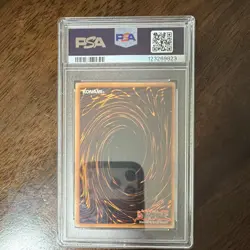 Konami Yu-Gi-Oh! Tri-Horned Dragon LOB-000 2002 Reverse Foil Error PSA 9 - Image 2