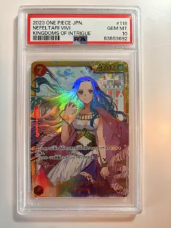 One Piece Nefeltari Vivi OP04-118 Foil PSA 10 JPN Waifu - Image 1