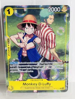 One Piece CCG Monkey.D.Luffy OP10-111 Rare Promo Card Factory Sealed Mint - Image 1