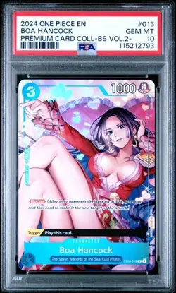One Piece 2024 Boa Hancock Premium Card Collection ST03-013 Vol.2 PSA 10 - Image 1