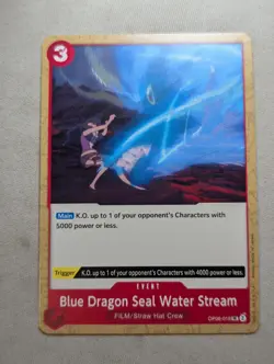 Blue Dragon Seal Water Stream OP06-019 Wings of The Captain One Piece TCG - Image 1