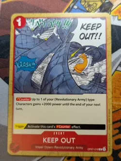 KEEP OUT OP07-018 C 500 YEARS IN THE FUTURE 2024 ONE PIECE TCG - Image 1