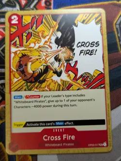 Cross Fire - OP03-017 - One Piece Card Game - Pillars of Strength - Image 1