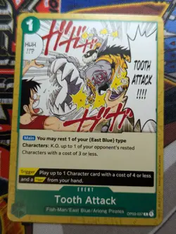 Tooth Attack - OP03-037 - One Piece Card Game - Pillars of Strength - Image 1