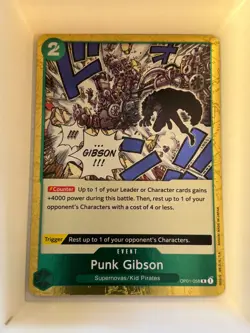 OP01-058 Punk Gibson English R One Piece TCG Card Game - Image 1