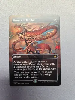 Banner of Kinship - (Borderless) -Foundations - LP MTG - Image 1