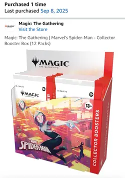 Magic: The Gathering Marvel’s Spider-Man Collector Booster Box 12 Packs PRESALE - Image 1