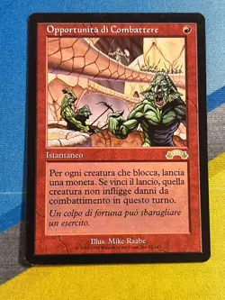 Magic the Gathering MTG Exodus FIGHTING CHANCE Italian - Image 1