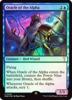 Magic MTG Mystery Booster 2 Oracle of the Alpha FOIL NEAR MINT NM - Image 1